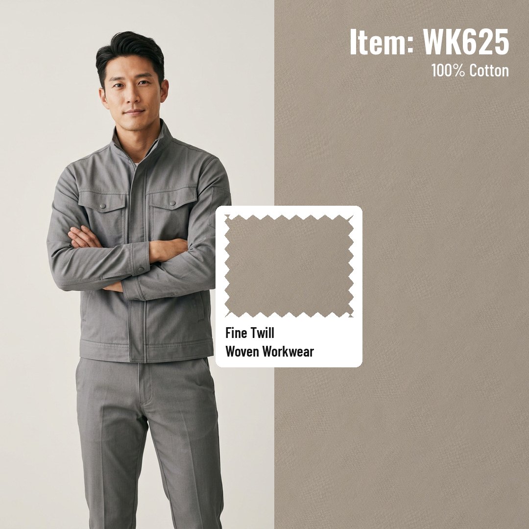 WK625 Woven Fabric Fine Twill 100% Cotton