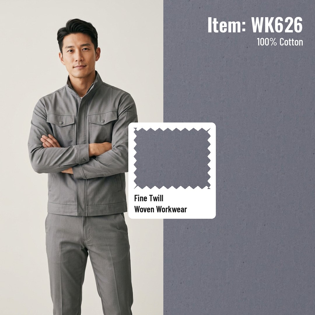WK626 Woven Fabric Fine Twill 100% Cotton