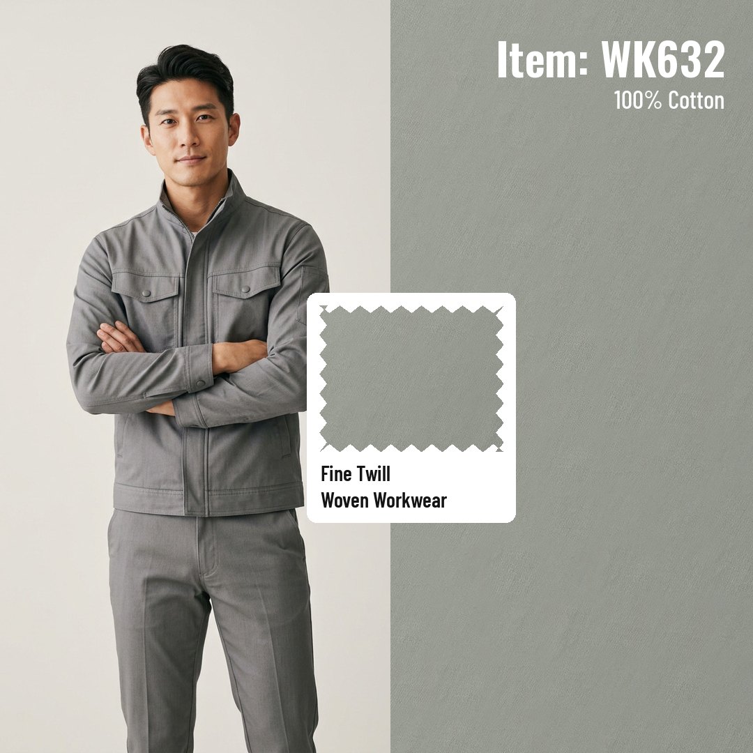 WK632 Woven Fabric Fine Twill 100% Cotton