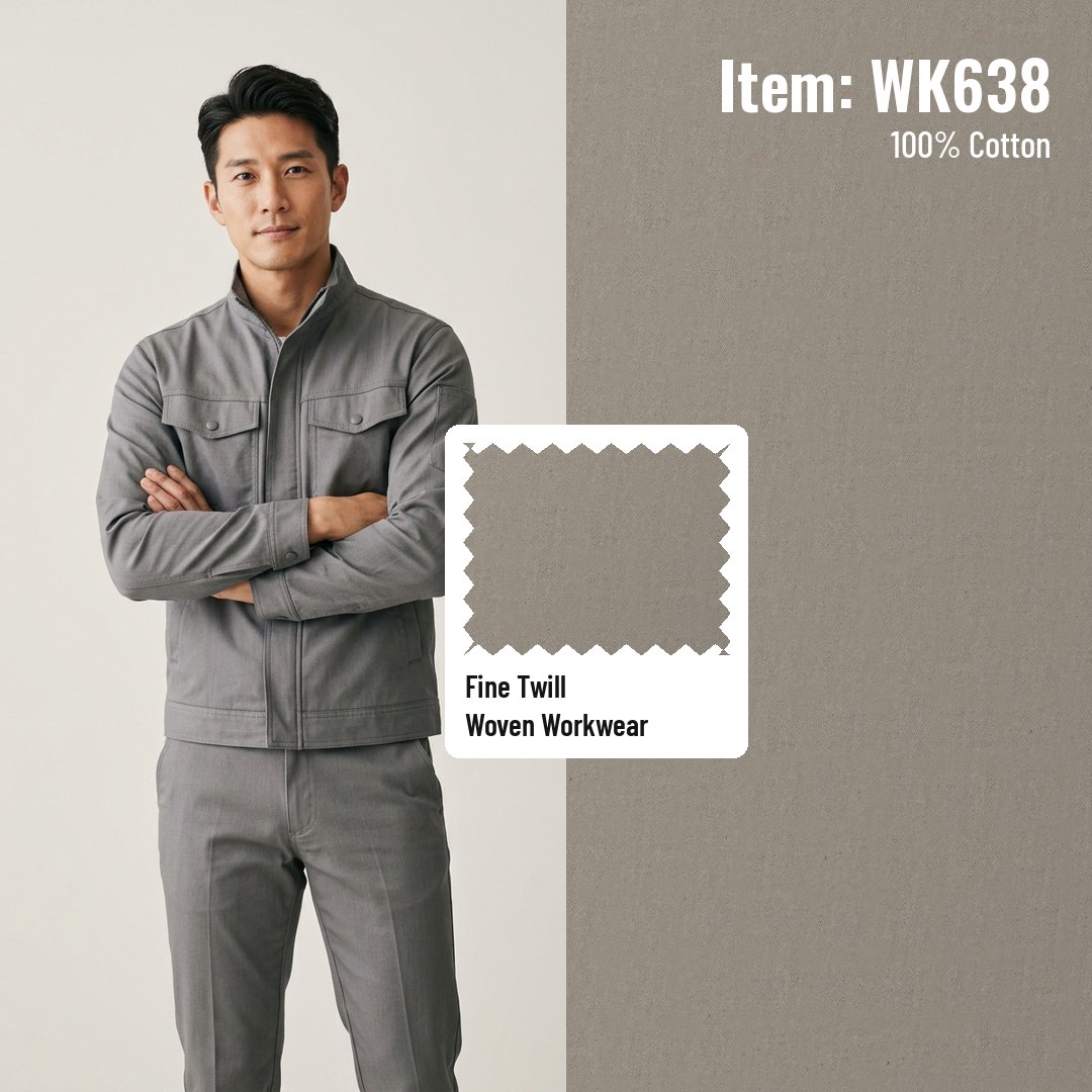 WK638 Woven Fabric Fine Twill 100% Cotton