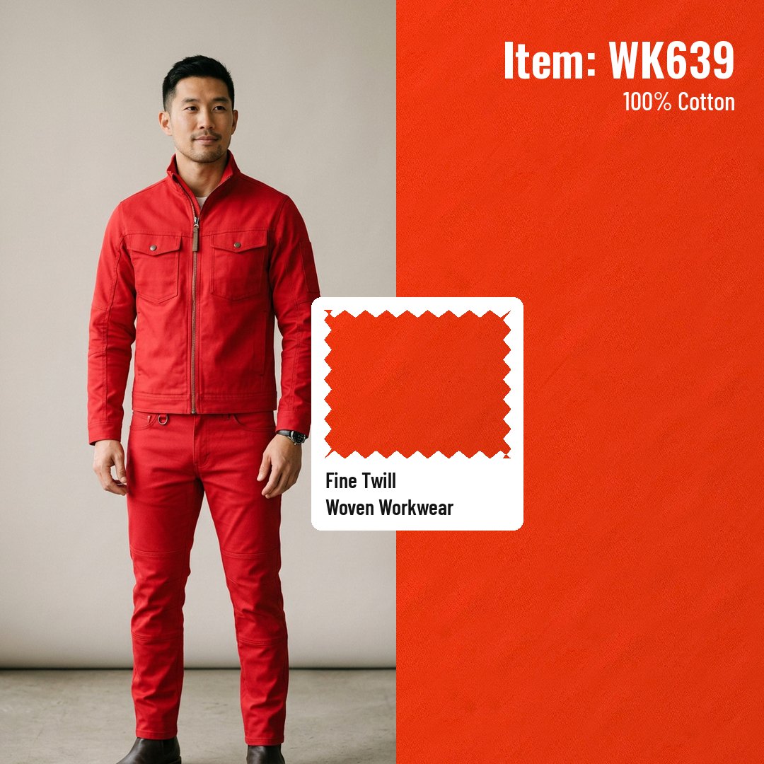 WK639 Woven Fabric Fine Twill 100% Cotton