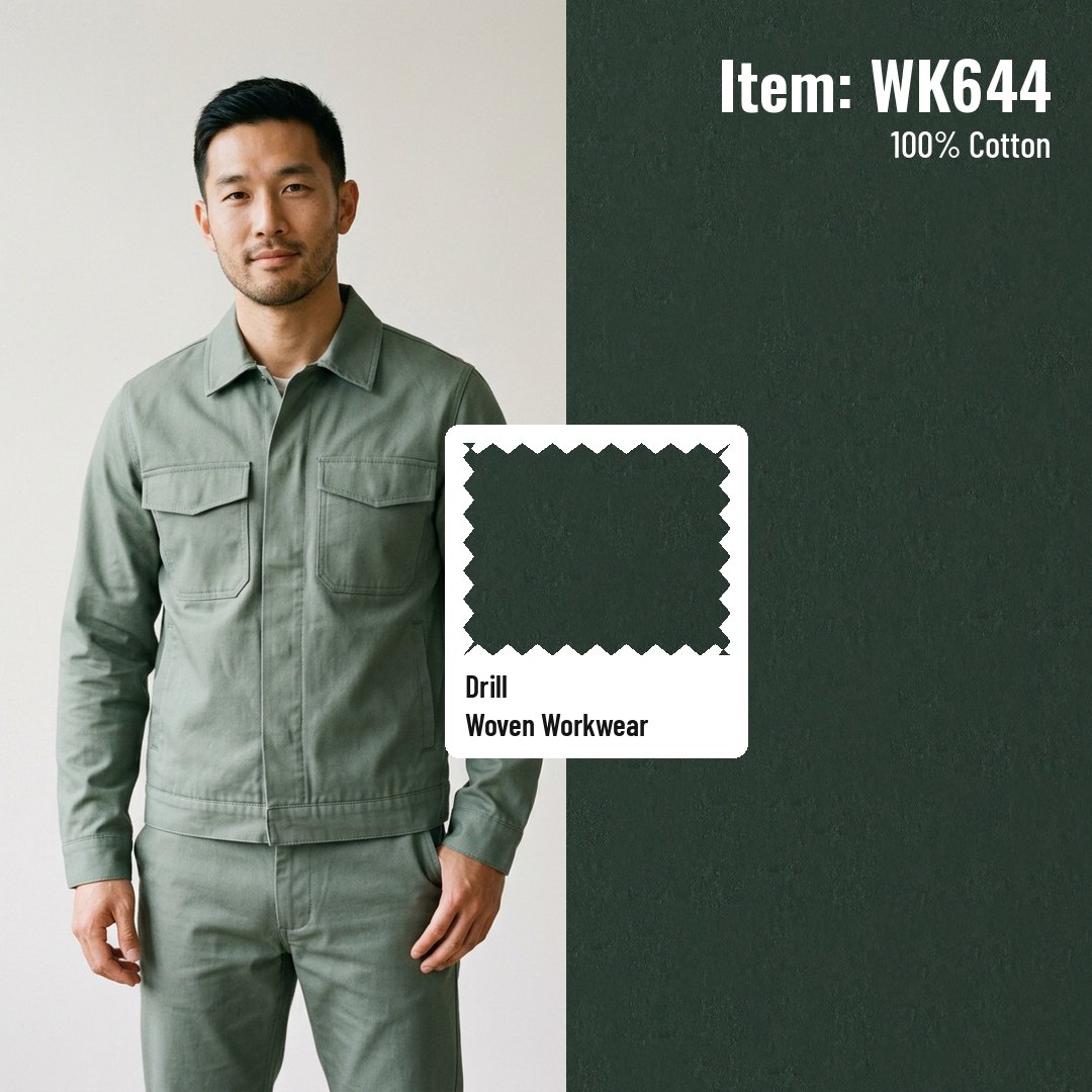 WK644 Woven Fabric Drill 100% Cotton