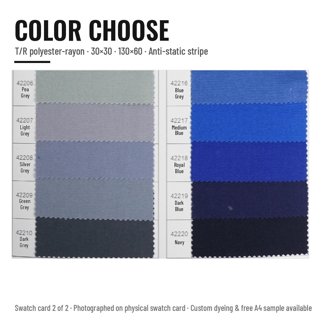 Bảng màu vải 42 T/R – thẻ màu 2 | Sơn Thiên Textile