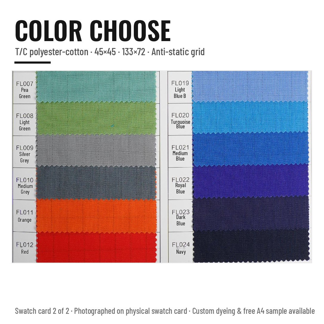 Bảng màu vải CL T/C – thẻ màu 2 | Sơn Thiên Textile