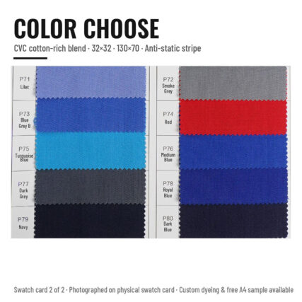 Bảng màu vải P CVC – thẻ màu 2 | Sơn Thiên Textile
